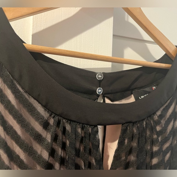 Laura + Plus Formal Maxi Chevron Style Halter Dress - Picture 10 of 11